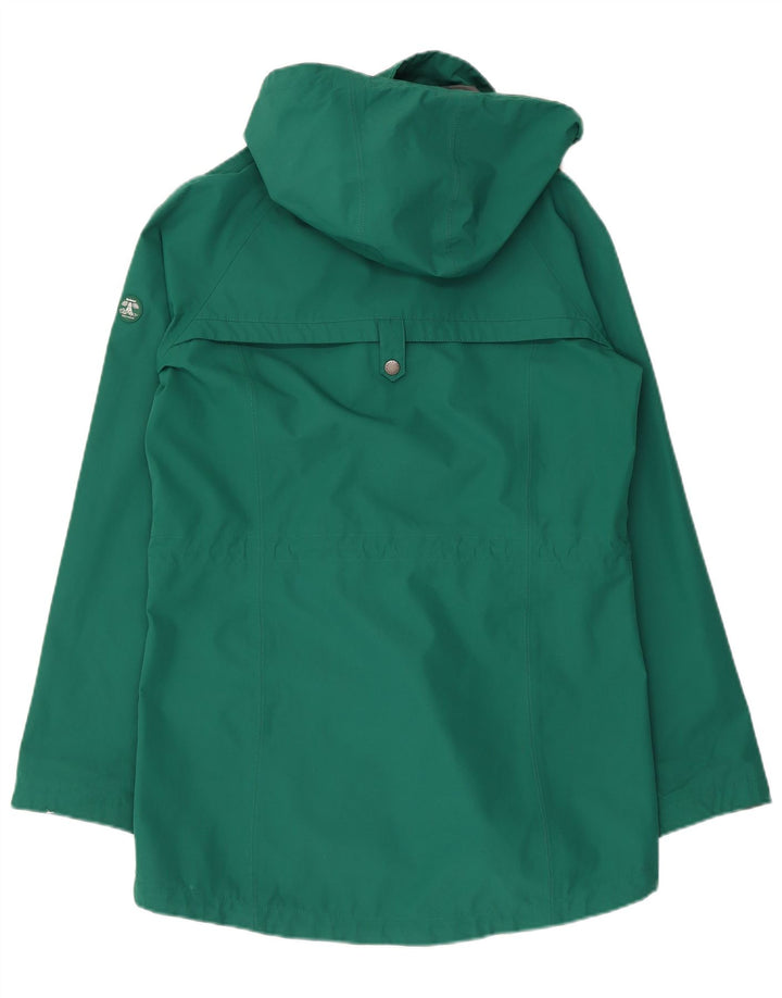Barbour Veste de pluie à capuche pour femme UK 10 Small Vert Polyester