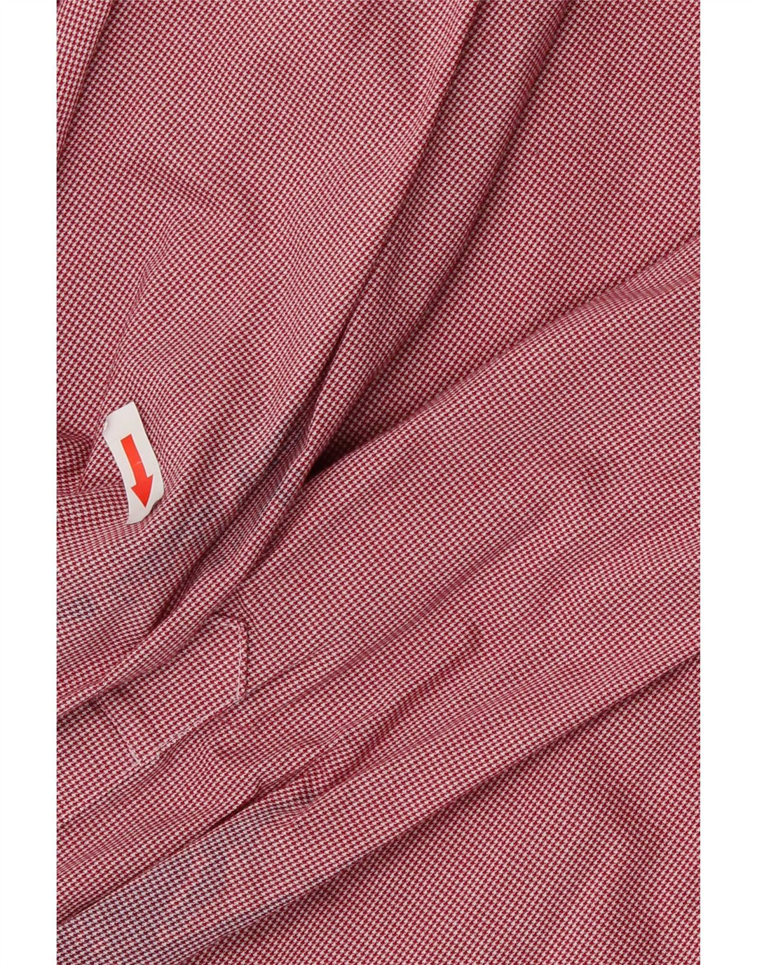 Tommy Hilfiger Chemise Flex Slim Fit pour homme Taille 16 Grand pied-de-poule rouge