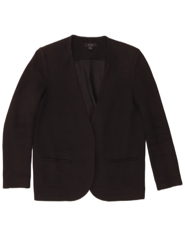 Cos Veste Blazer Ouverte Femme EU 34 XS Noir Viscose