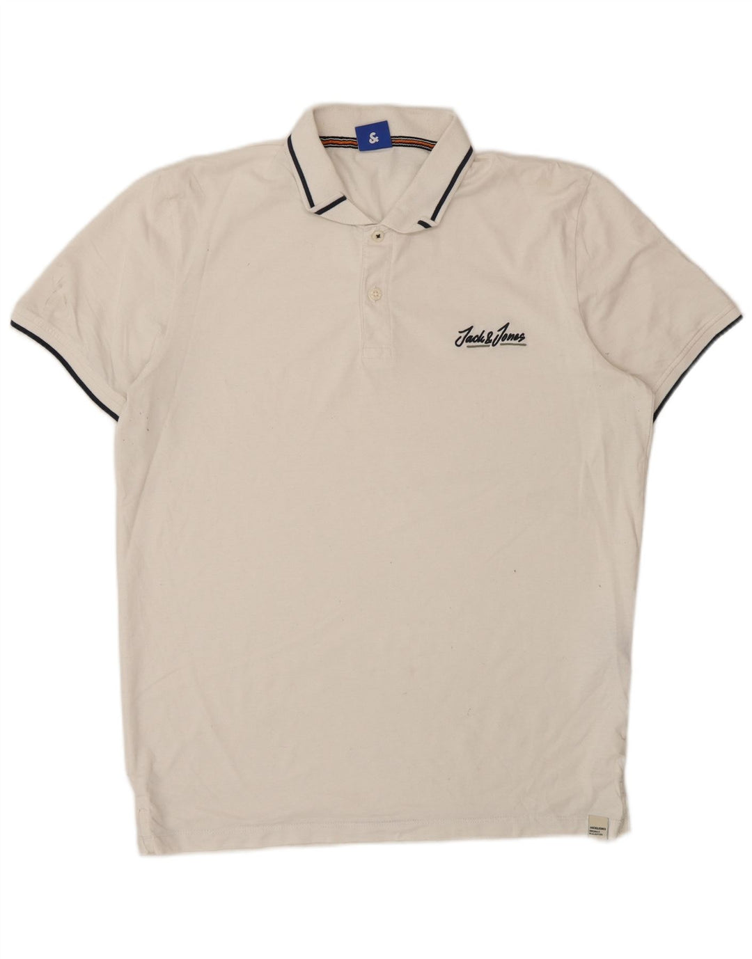 Jack & Jones Polo Homme Grand Blanc Coton