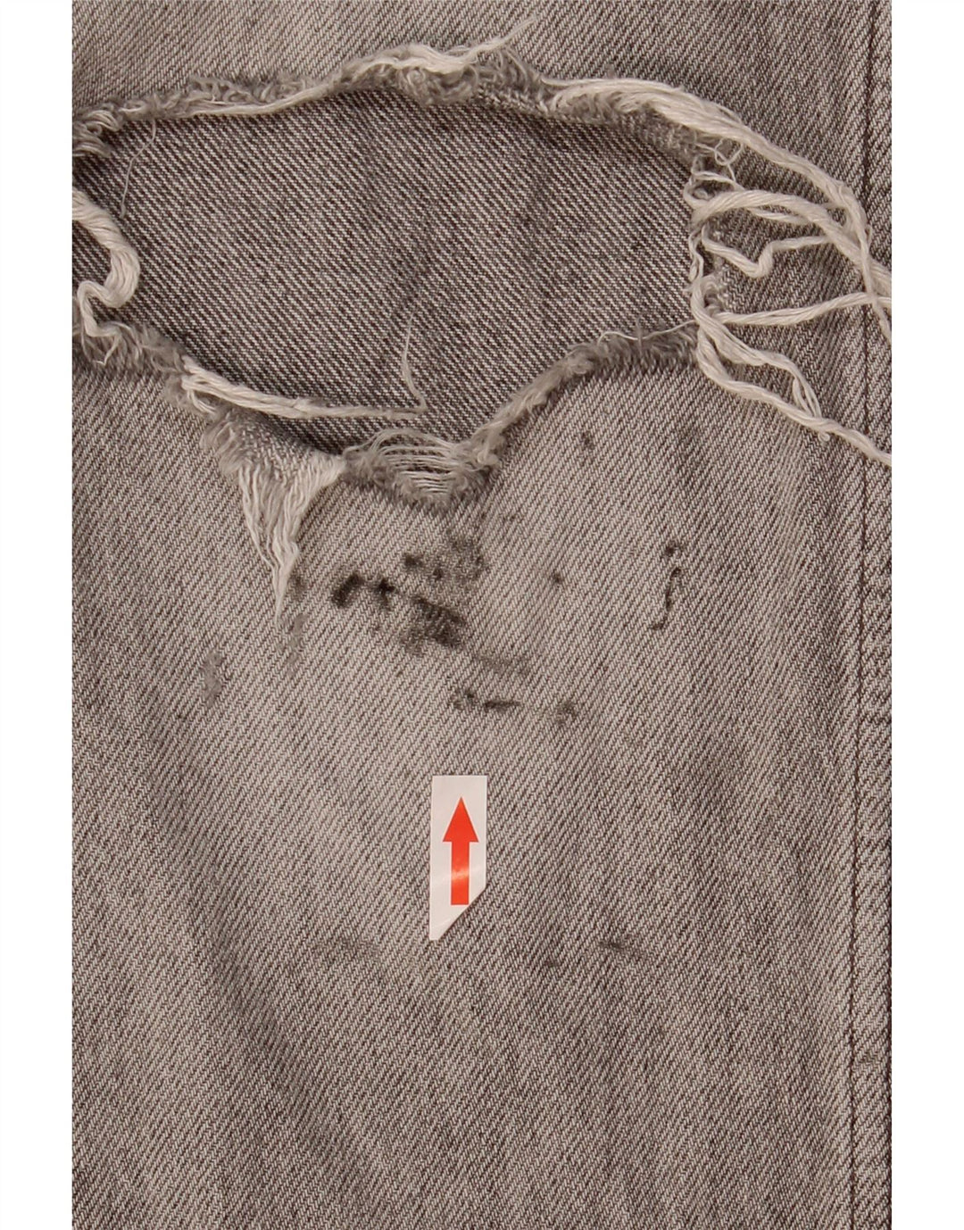 Zara Jean slim vieilli pour homme EU 42 Large W32 L31 Gris Coton