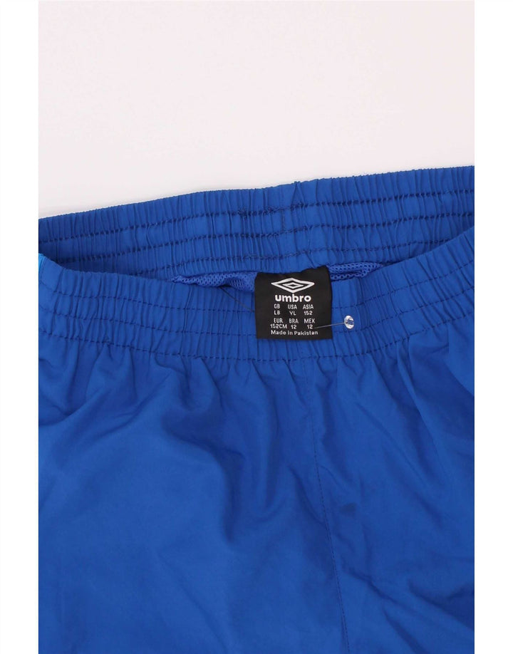 Umbro Short de Sport Garçon 11-12 Ans Grand Bleu Colorblock Polyester