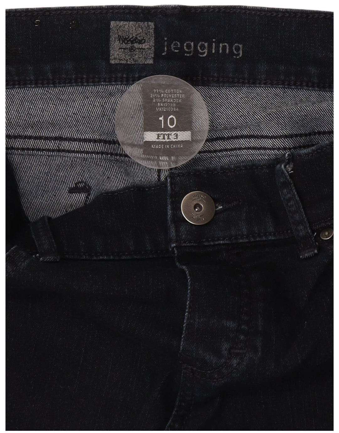 MOSSIMO Jean Jegging Femme US 10 Moyen W34 L31 Bleu Marine Coton