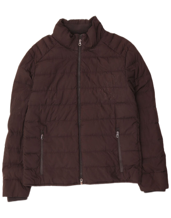 Zara Veste matelassée pour homme UK 40 Large Noir Polyester