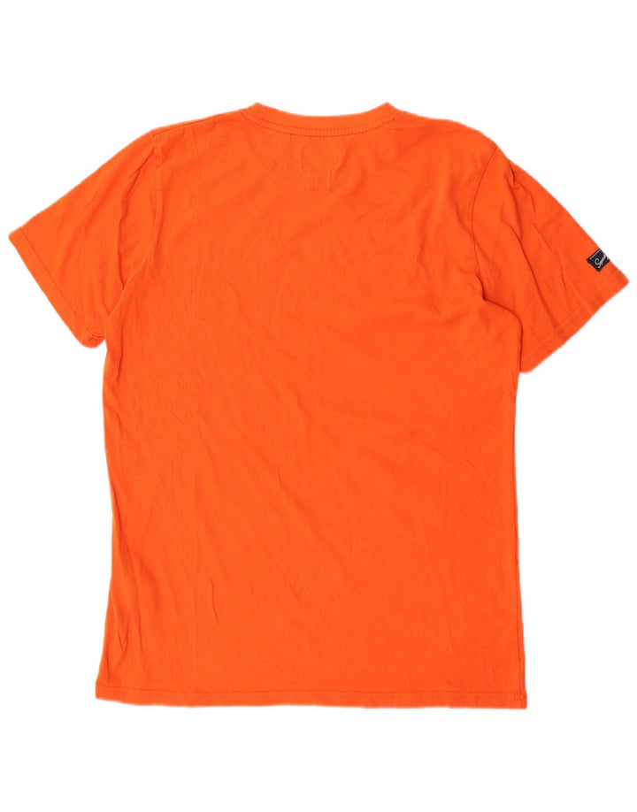 Superdry T-Shirt Graphique Homme Orange Moyen Coton