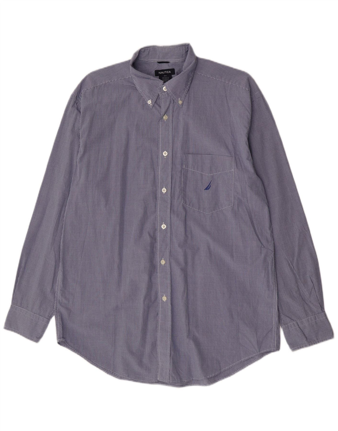 Nautica Chemise Homme Grand Bleu Vichy Coton