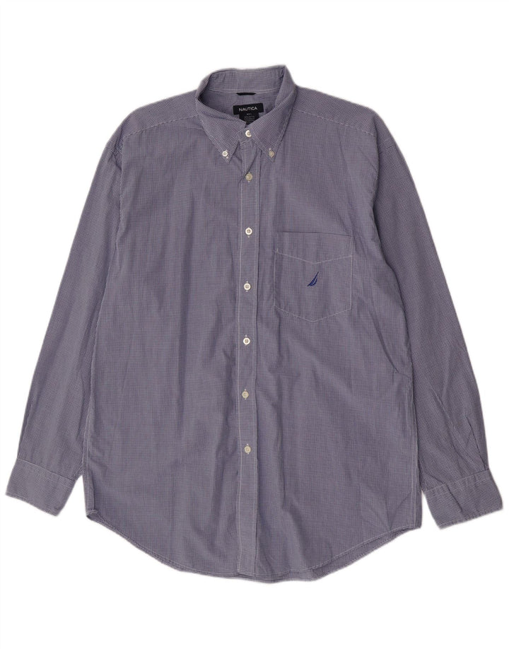 Nautica Chemise Homme Grand Bleu Vichy Coton