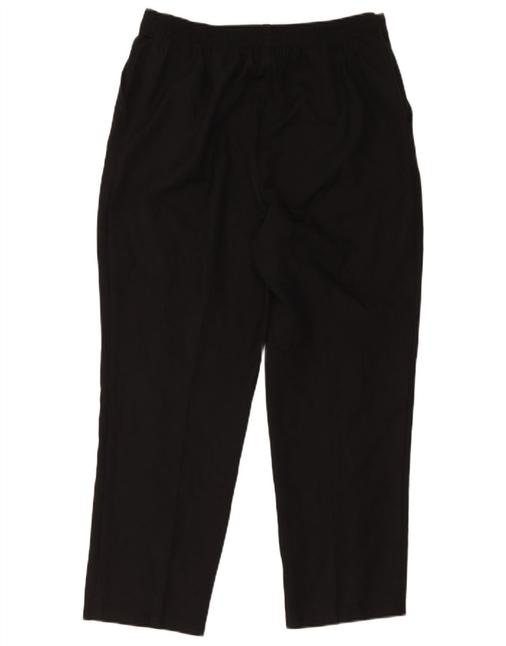 Marks & Spencer Pantalon court pour femme UK 14 Large W34 L24 Noir Polyester