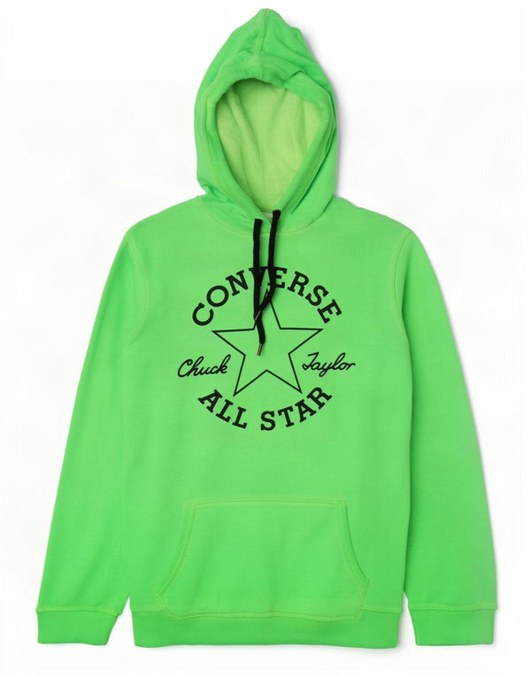 Converse Pull à capuche graphique pour femme UK 10 Petit coton vert