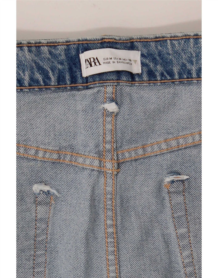 Zara Femme Jupe En Jean Moyen W28 Bleu