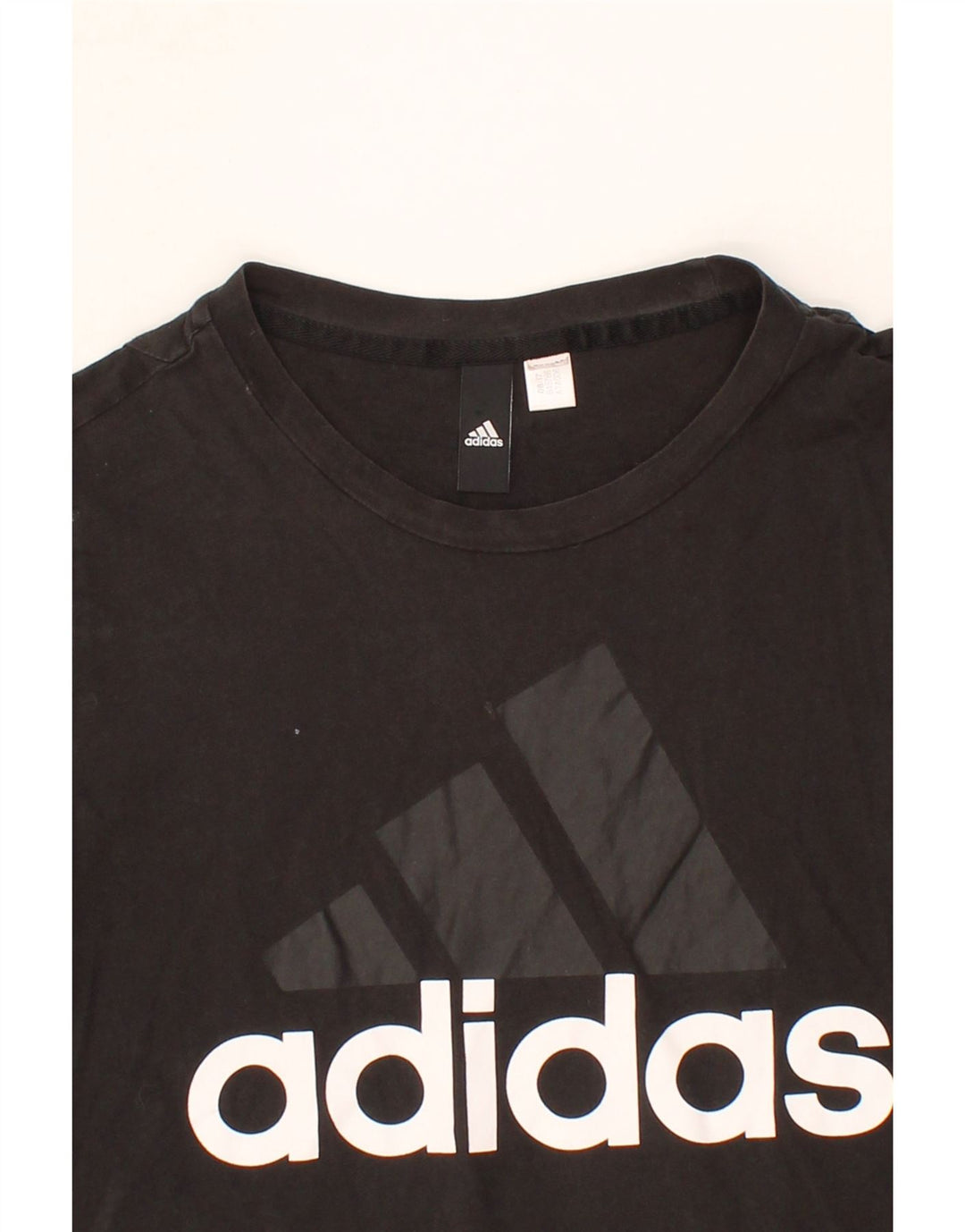 ADIDAS Womens Graphic T-Shirt Top UK 12 Medium Black Vintage Adidas and Second-Hand Adidas from Messina Hembry 