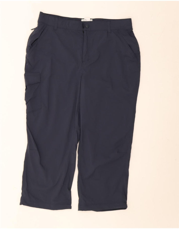L.L.Bean Pantalon Capri Cargo Homme Moyen W32 L22 Bleu Marine Nylon