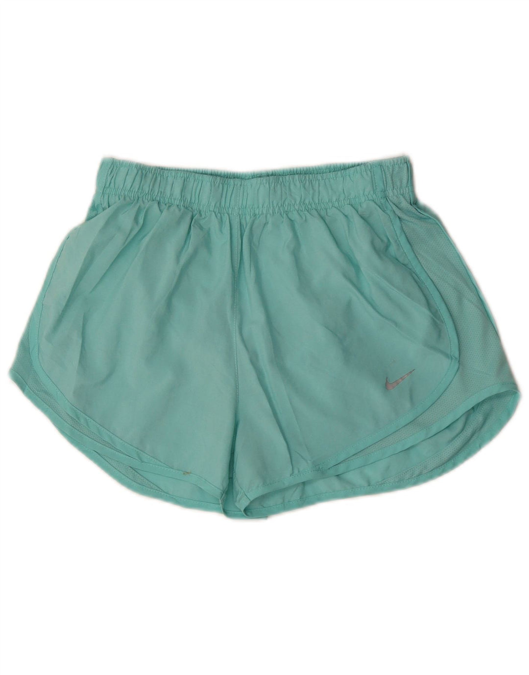 Nike Short de sport Dri Fit pour femme UK 12 Polyester turquoise moyen