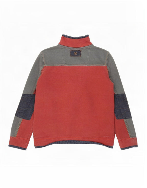 Fat Face Pull The Airlie Zip Neck Homme Rouge Moyen Colorblock