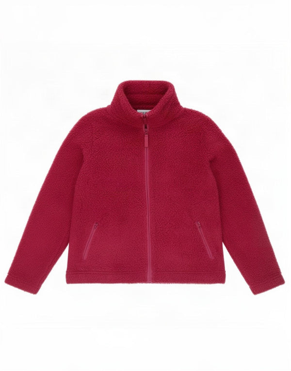 Marks & Spencer Veste polaire pour femme UK 14 Large Marron Polyester