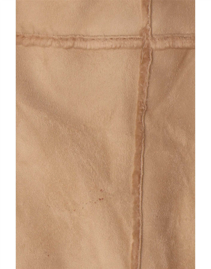 Casamia Manteau Sherpa surdimensionné pour femme UK 10 Petit polyester beige