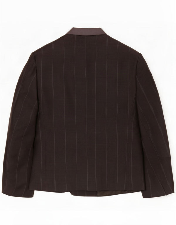 Emani By Englert Veste blazer pour femme UK 16 Large Noir Rayé