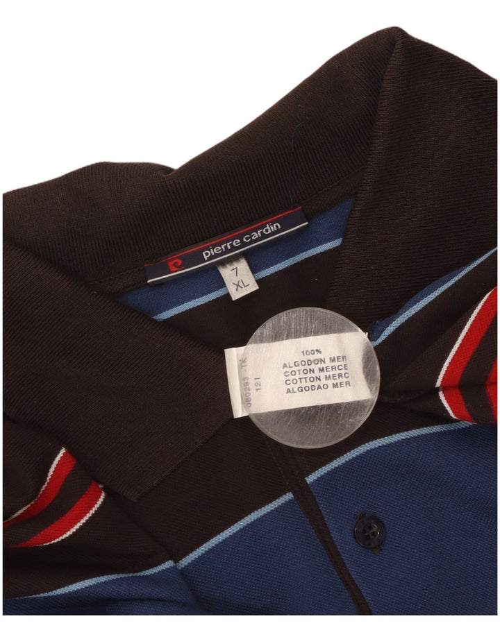 Pierre Cardin Polo Homme XL Bleu Rayé Coton