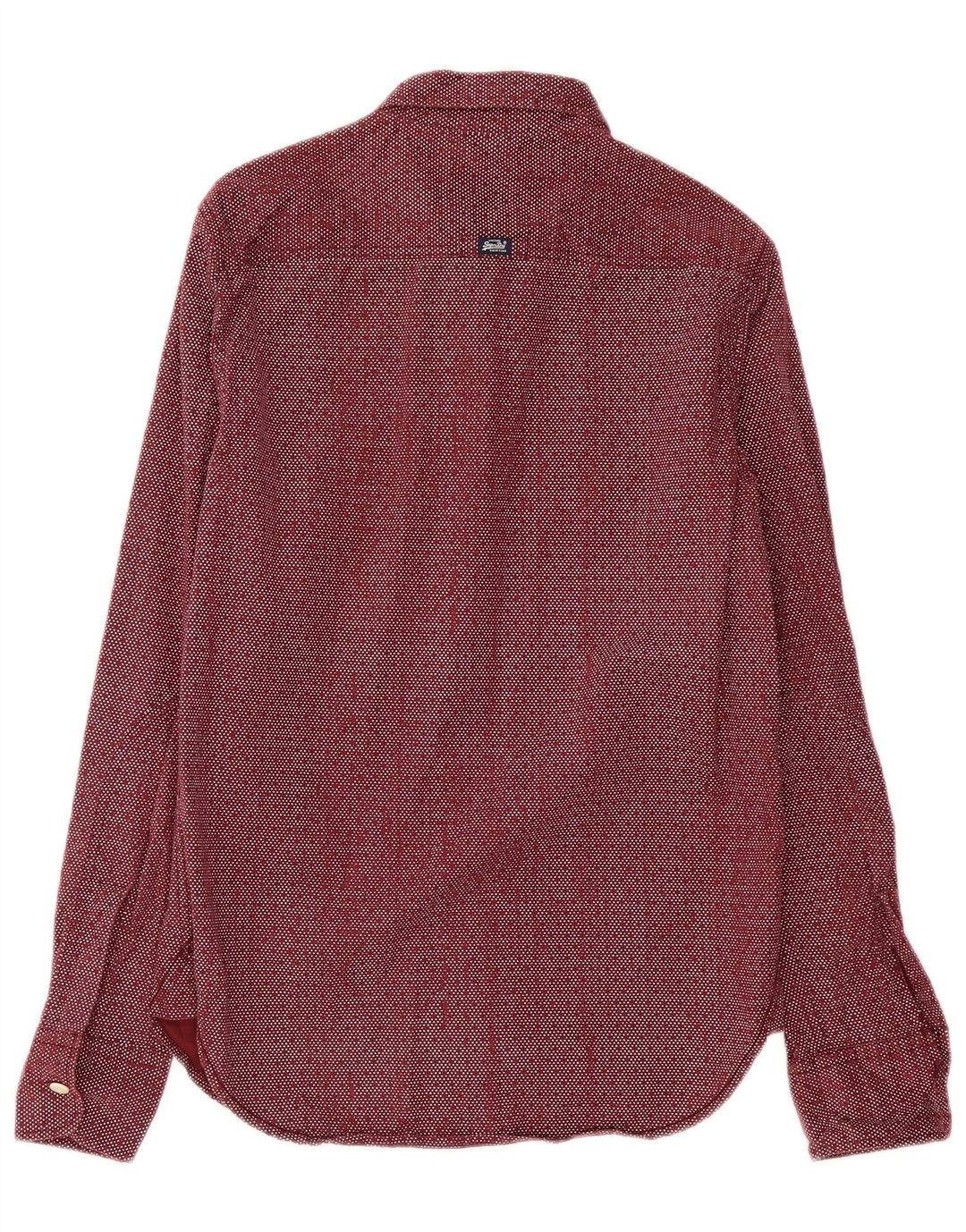 Superdry Chemise Homme Medium Burgundy Spotted Cotton