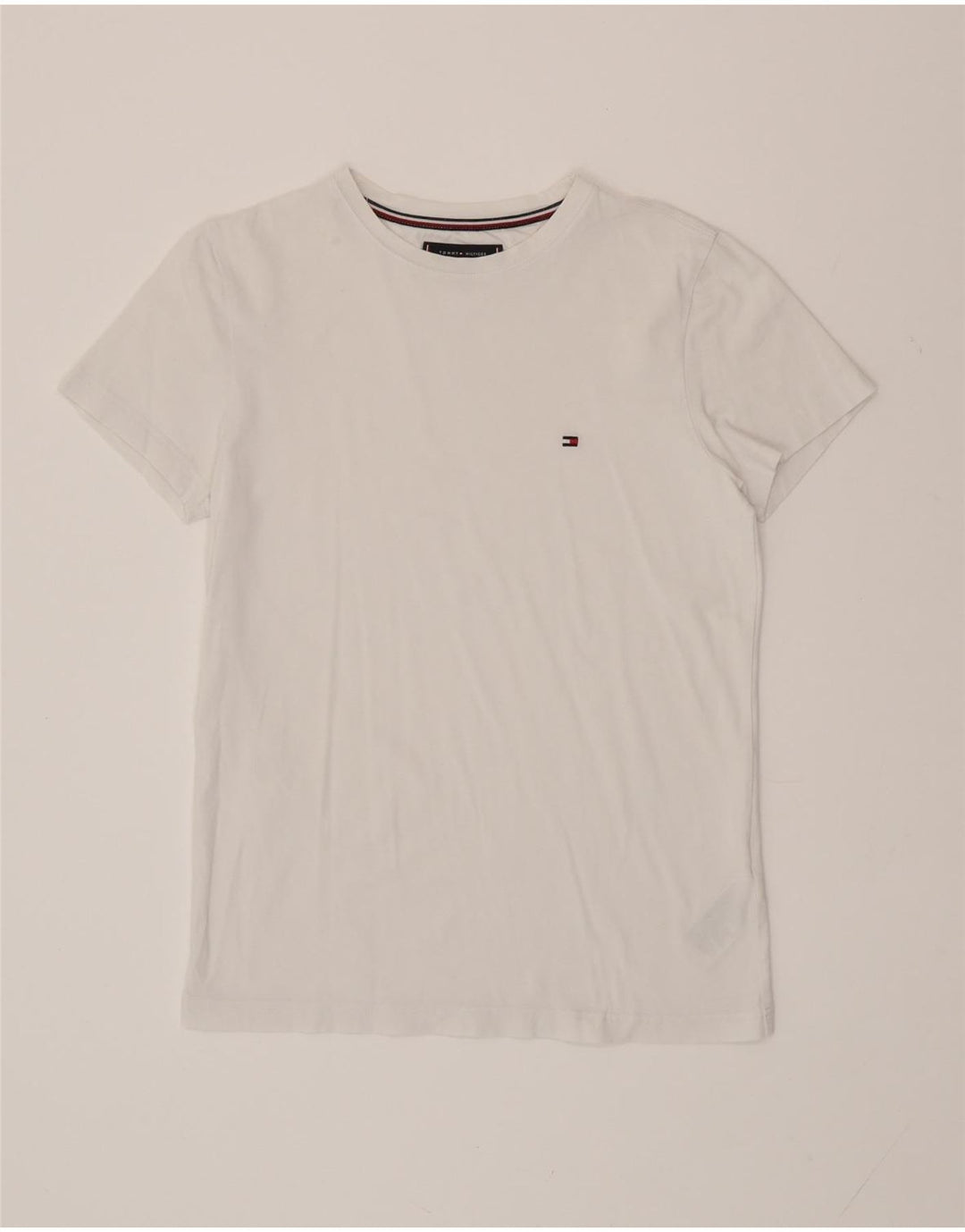 TOMMY HILFIGER T-Shirt Homme Haut Petit Blanc Coton