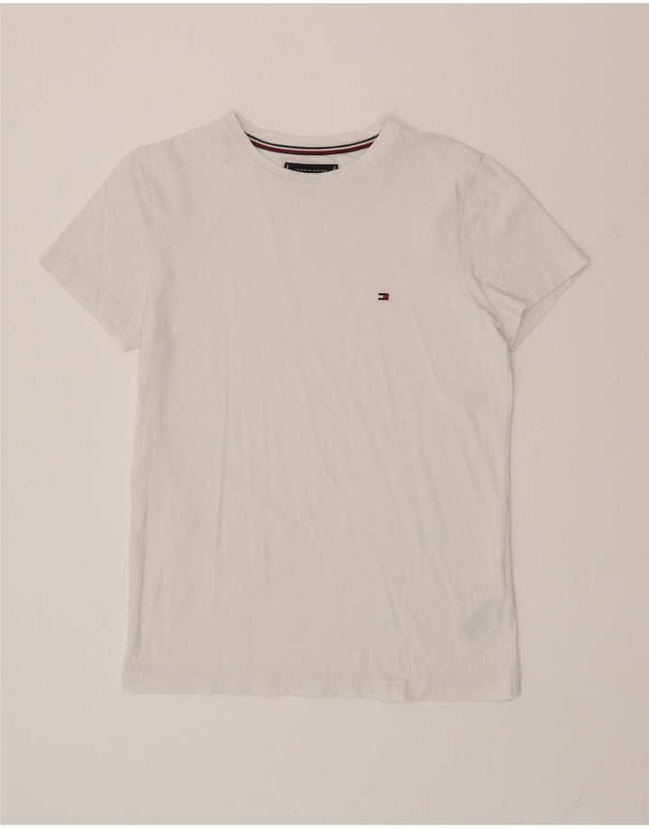 TOMMY HILFIGER T-Shirt Homme Haut Petit Blanc Coton
