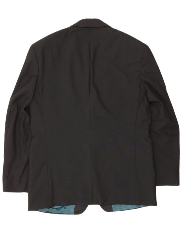 Marks & Spencer Veste blazer à 2 boutons pour homme UK 40 Large Noir Polyester