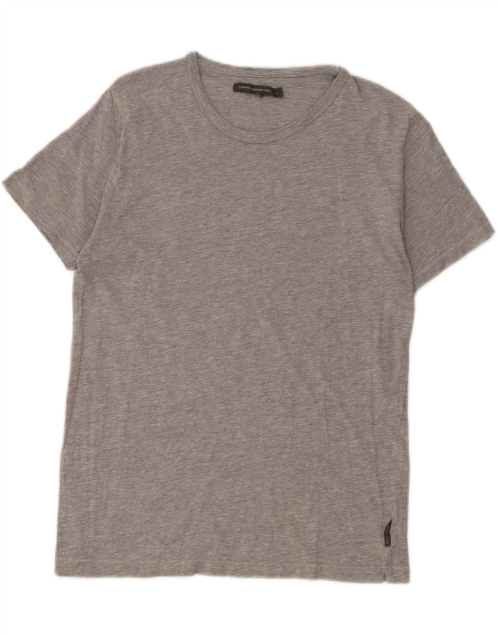French Connection T-Shirt Femme UK 14 Large Gris