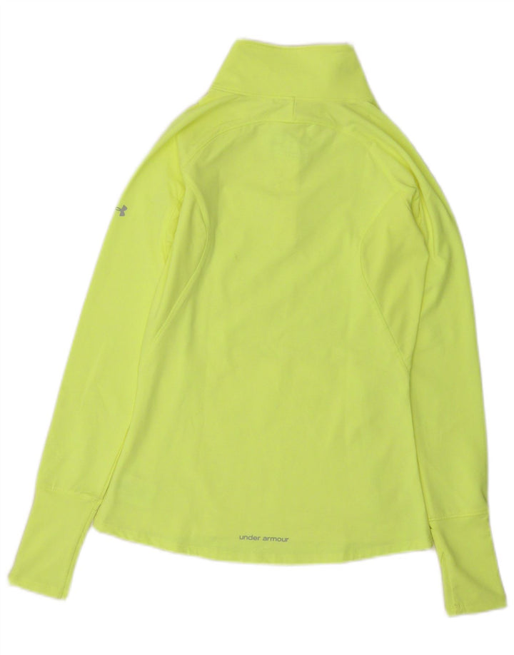 Under Armour Haut de survêtement Cold Gear pour femme UK 8 Small Jaune