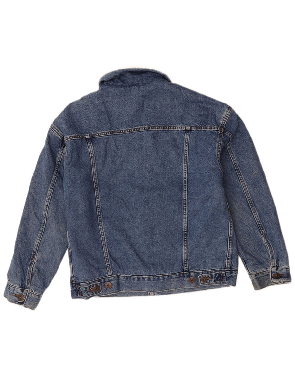 BDG Veste en jean Sherpa pour homme UK 34 XS Bleu coton
