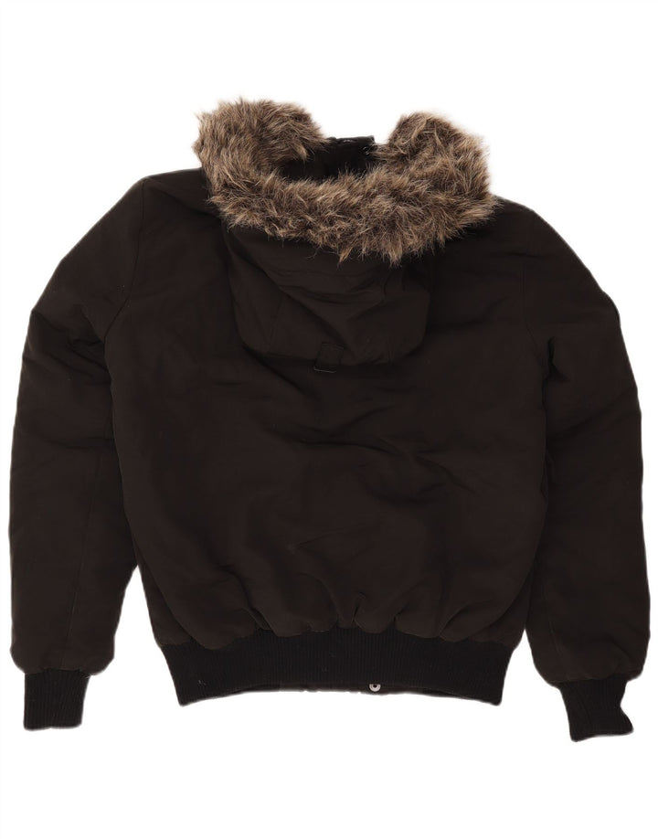 Superdry Veste matelassée à capuche pour hommes UK 36 Small Noir