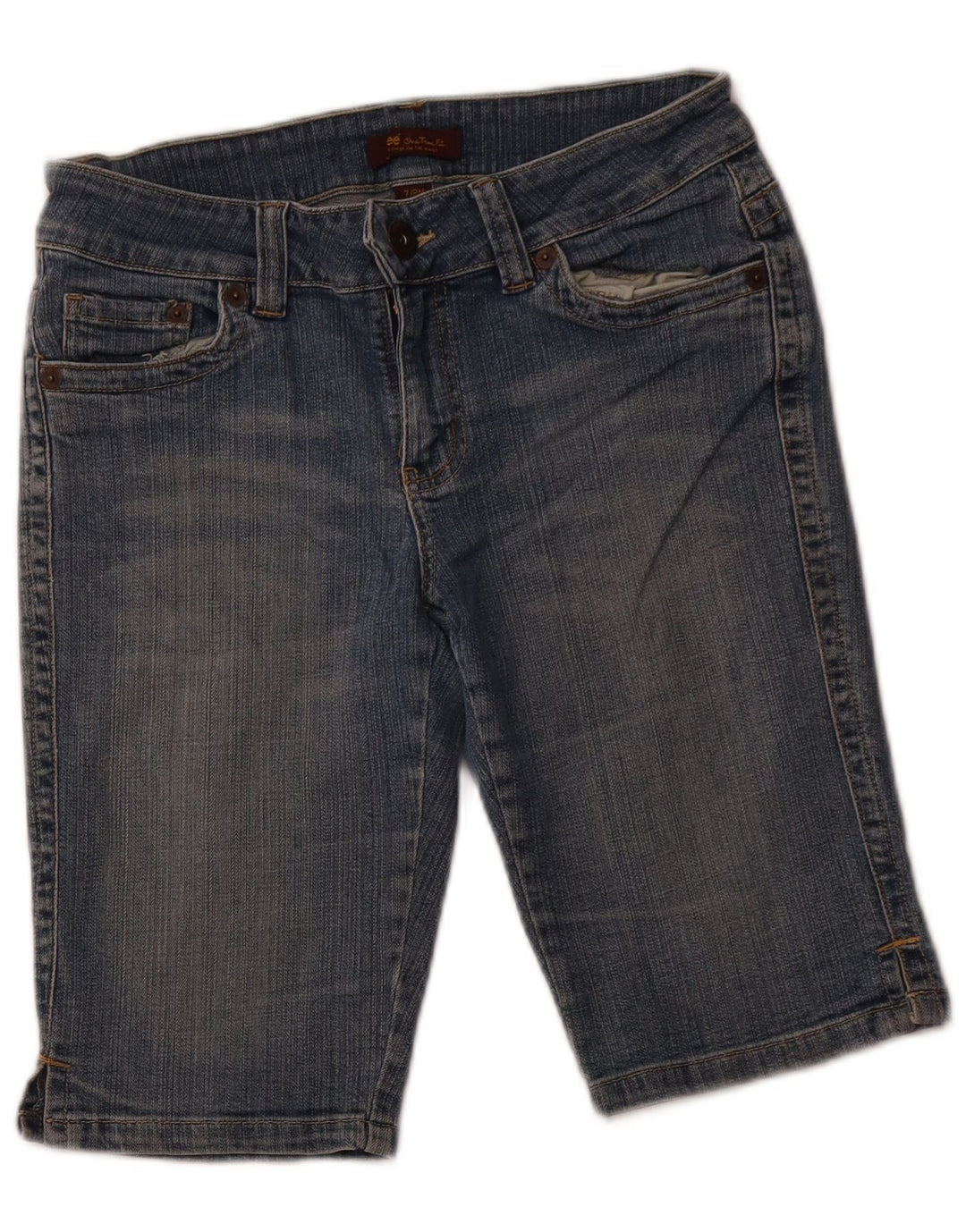 LEE Short en jean pour femme US 7/8 Medium W28 Bleu Coton