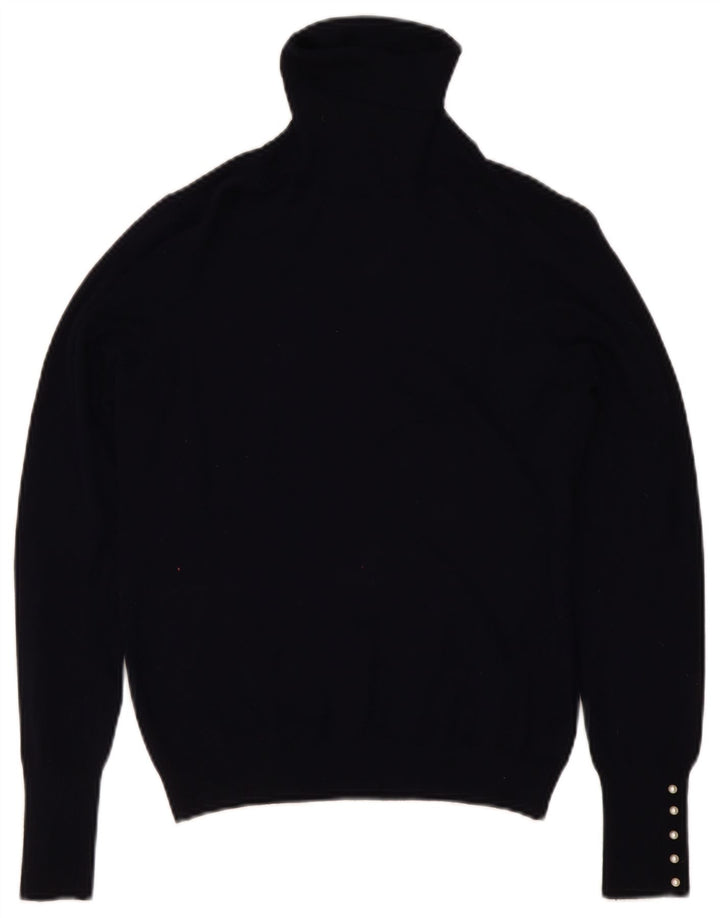 Zara Pull col roulé pour femme UK 14 Large Bleu marine