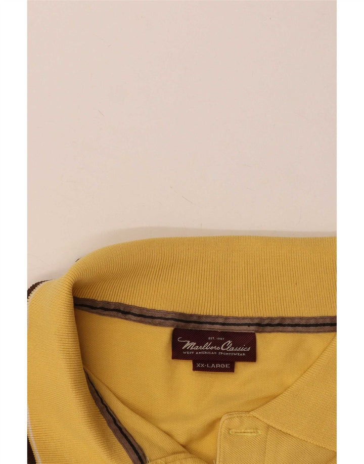 Marlboro Classics Polo Homme 2XL Jaune Rayé