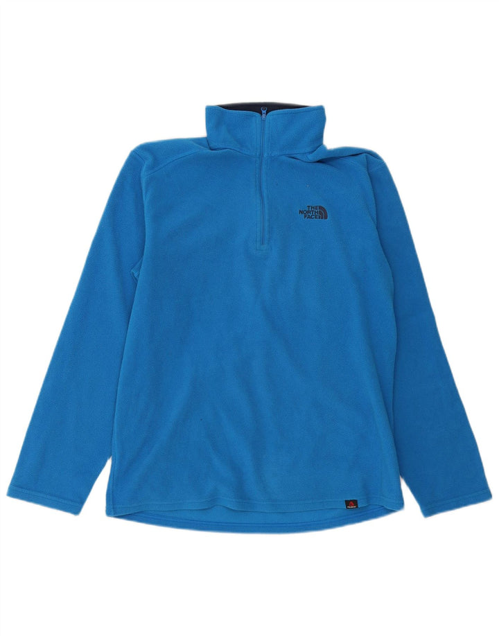 The North Face Pull polaire à col zippé pour homme Petit Bleu Polyester