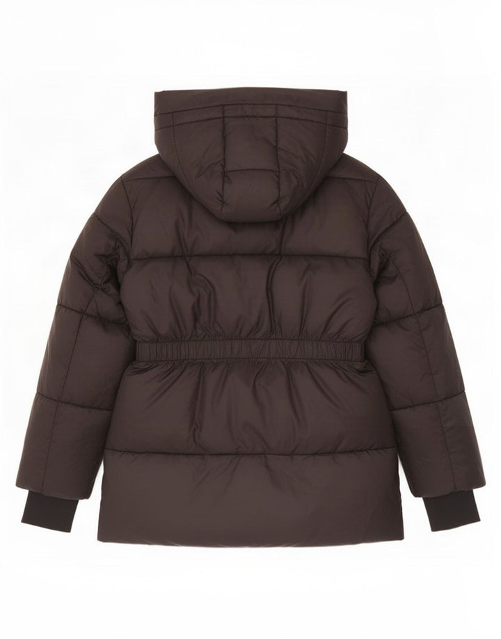 Gap Veste matelassée surdimensionnée à capuche pour femme UK 10 Small Noir Polyester
