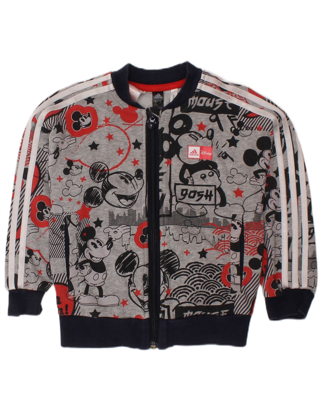 ADIDAS Veste de survêtement Mickey Mouse pour bébé garçon 18-24 mois Gris