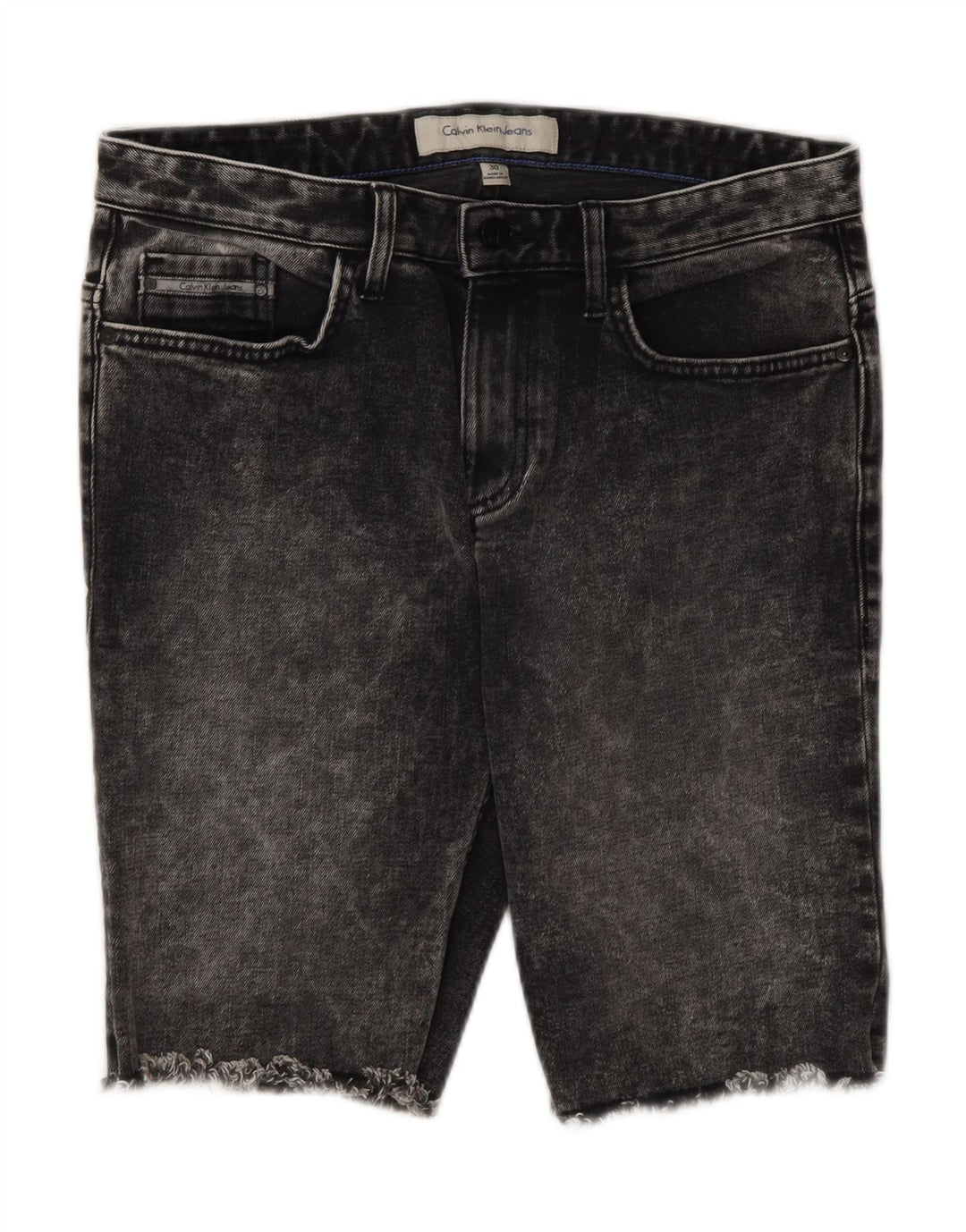 Calvin Klein Short en Jean W30 Homme Gris Moyen Coton