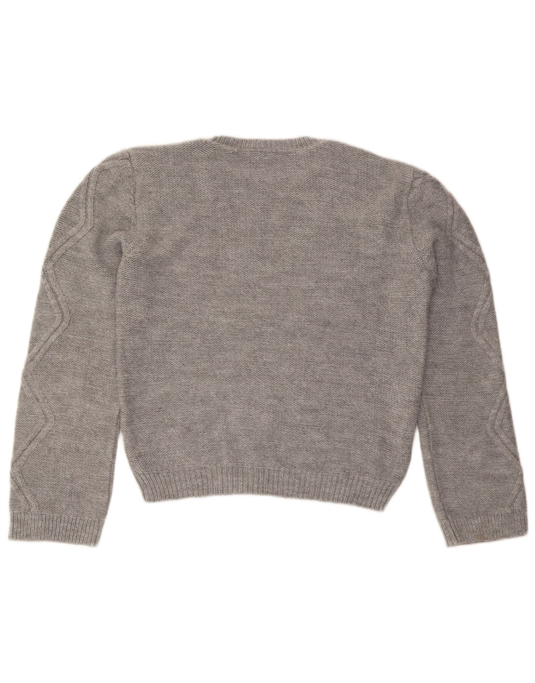Lipsy Pull ras du cou pour femme UK 12 Gris moyen Acrylique