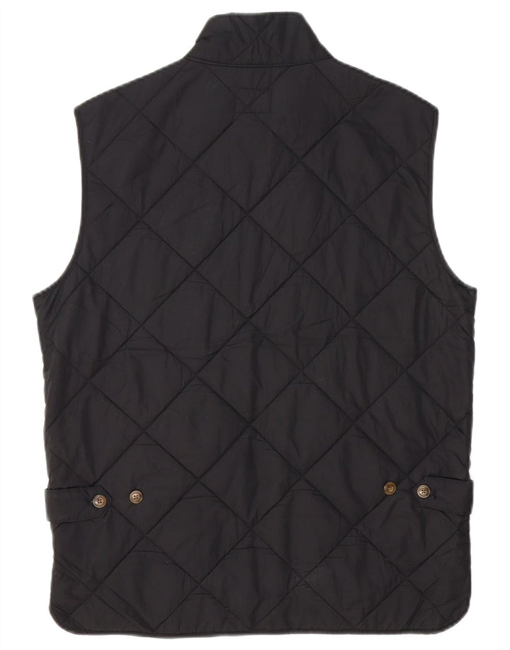 J. CREW Gilet matelassé pour homme UK 36 Small Noir Polyester