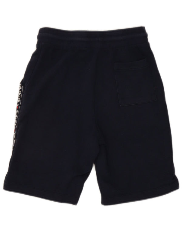 Tommy Hilfiger Short de sport graphique pour homme en coton bleu marine Petit