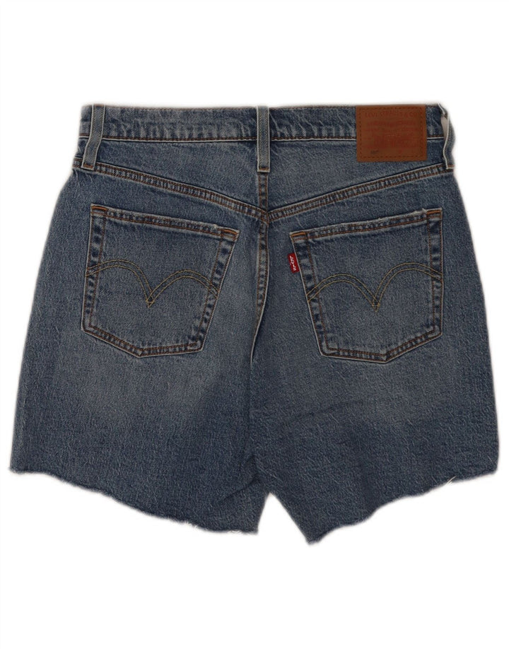 Levi's Short en Jean 501 Femme W28 Bleu Moyen Coton