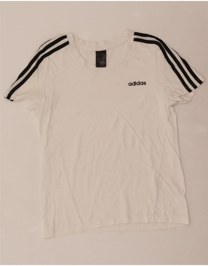 Adidas T-shirt pour femme UK 12/14 Blanc moyen