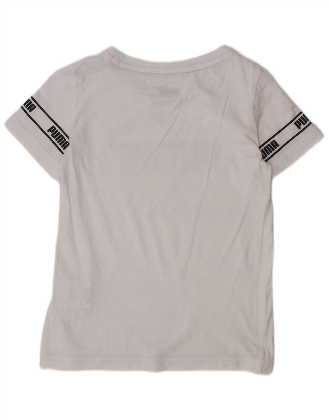 PUMA T-shirt graphique pour garçon 4-5 ans Blanc Coton
