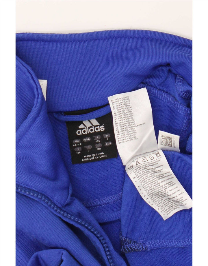 Adidas Veste de survêtement pour homme UK 42/44 Large Bleu Colorblock Polyester