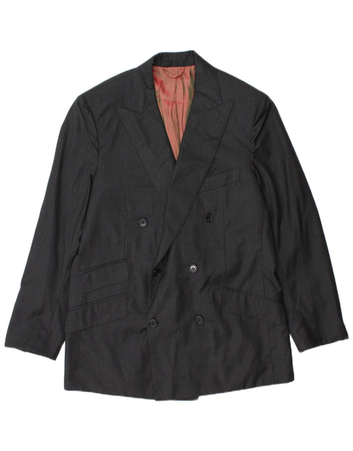 Loro Piana Veste Blazer Double Boutonnage Homme UK 40 Grande Laine Grise