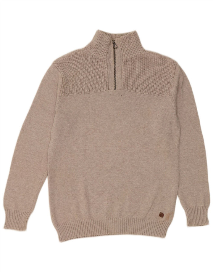 Zara Pull col zippé garçon 13-14 ans Beige