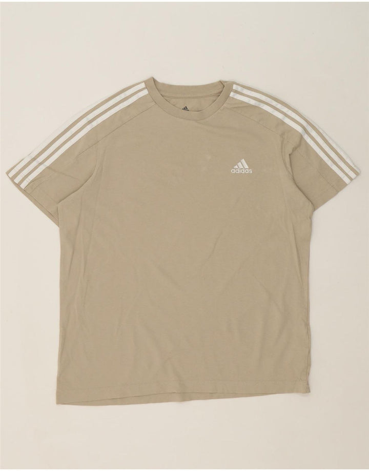 ADIDAS Mens T-Shirt Top XL Grey Cotton Vintage Adidas and Second-Hand Adidas from Messina Hembry 