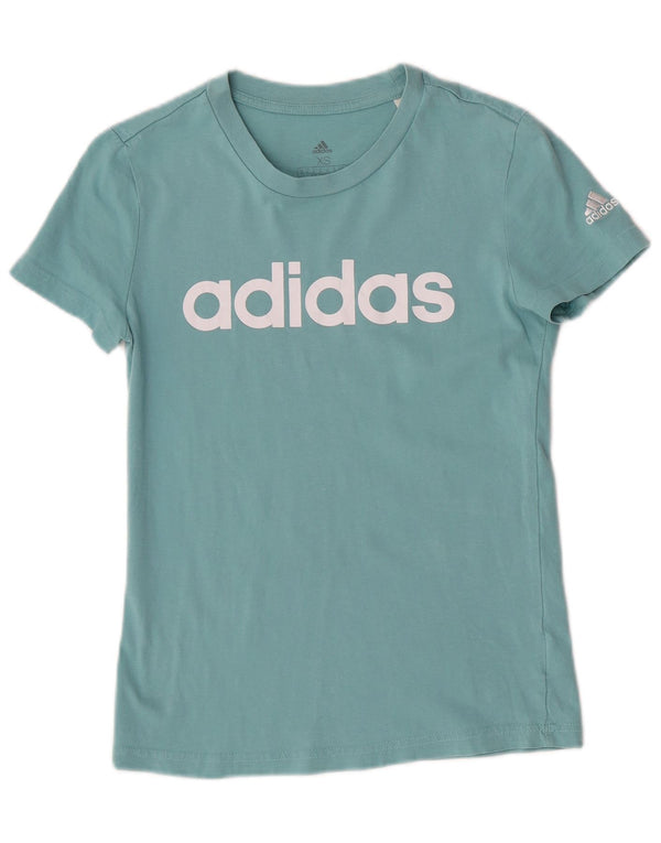 Adidas T-shirt graphique pour femme UK 4/6 XS Turquoise
