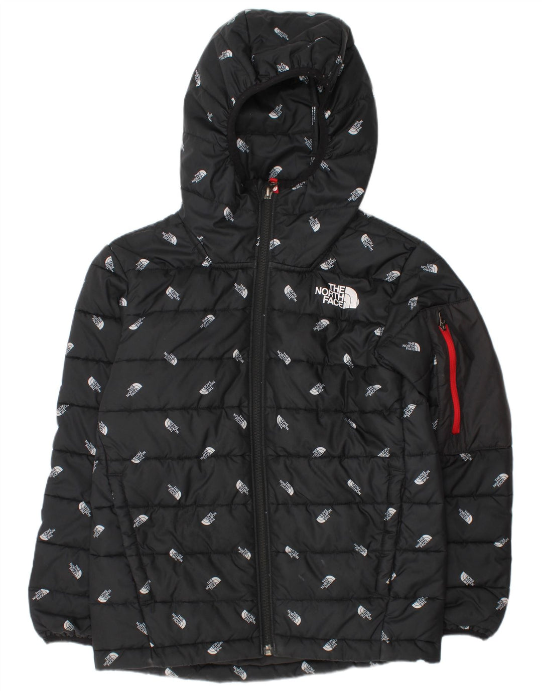 The North Face Veste matelassée à capuche graphique pour garçon 9-10 ans Noir moyen