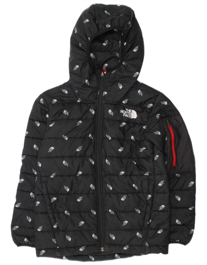 The North Face Veste matelassée à capuche graphique pour garçon 9-10 ans Noir moyen